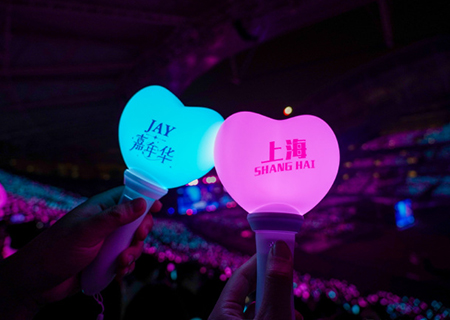 一号娱乐LED屏和荧光棒闪耀周杰伦上海演唱会（第三场）